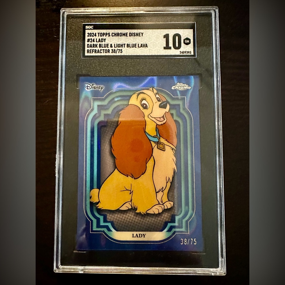 2024 Topps Chrome Disney Lady /75 💎 GEM MINT 10